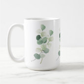 Mug Housse de couette Feuilles de Pastel d'Eucalyptus (Gauche)