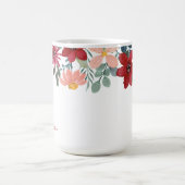 Mug Housse de feuillage à monogramme tendance botaniqu (Centre)