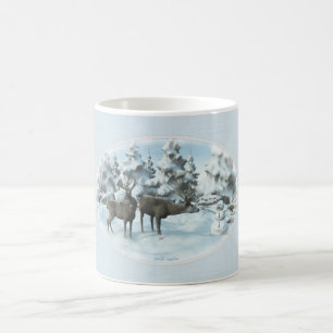 Mug Housse pour iPad Air Deux Cerfs et un Bonhomme de