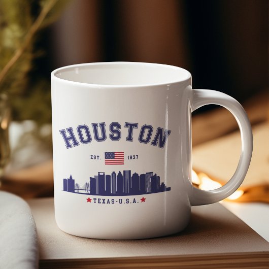 Mug Houston Skyline in Modern Style