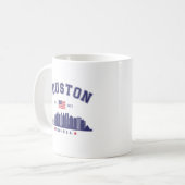 Mug Houston Skyline in Modern Style (Devant gauche)