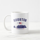 Mug Houston Skyline in Modern Style (Gauche)