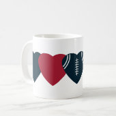 Mug Houston Texans Football Coeur Design (Devant gauche)