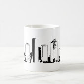 Mug Houston, Texas Skyline, Black - Line Art (Centre)