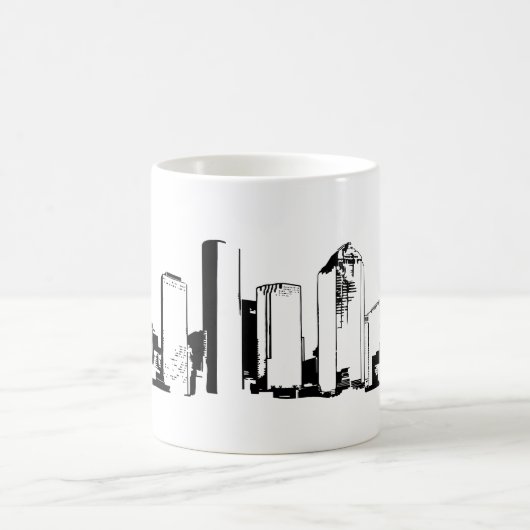 Mug Houston, Texas Skyline, Black - Line Art (Centre)