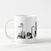 Mug Houston, Texas Skyline, Black - Line Art (Gauche)