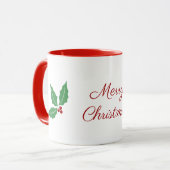 Mug Houx de Noël (Devant gauche)