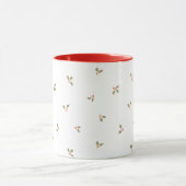 Mug Houx de Noël traditionnel vintage gui (Centre)