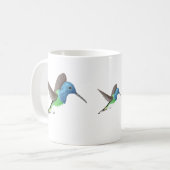 Mug Hovering Jacobin Hummingbird - transparent. (Devant gauche)