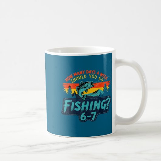 Mug How Many Days A Week Should You Go Fishing (Droite)