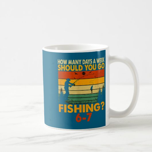 Mug How Many Days A Week Should You Go Fishing (Droite)