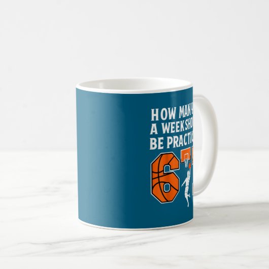 Mug How Many Days Funny 67 Meme Basketball Practicing  (Devant droit)