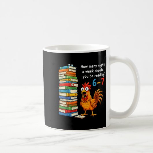 Mug How Many Nights A Week Should You Be Reading 6–7 T (Droite)
