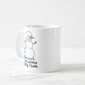 Mug How Snowflakes Are Really Made Snowman Christmas J (Devant gauche)