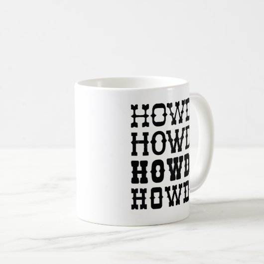 Mug Howdy (Devant droit)