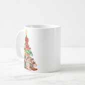 Mug Howdy Christmas Tree Western Cowgirl Boots Xmas Li (Devant gauche)