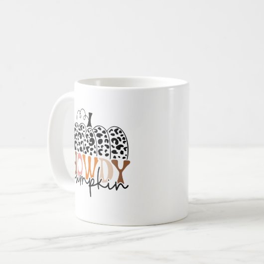 Mug Howdy Citrouille Fall (Devant gauche)