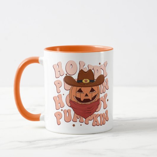 Mug Howdy Citrouille Retro Halloween (Gauche)