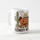 Mug Howdy Witches Halloween Western Design (Devant gauche)