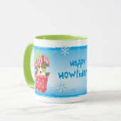 Mug Howlidays heureux Sheltie (Devant gauche)