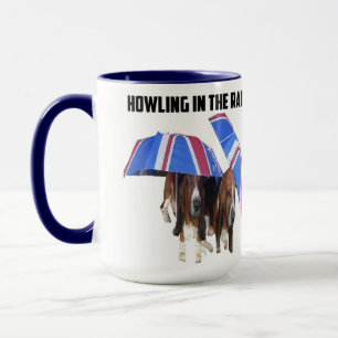 Mug Howling Dans La Pluie