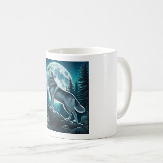 Mug Howling Wolf (Devant droit)