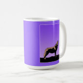 Mug Howling Wolf at Sunset - Art faunique original (Devant droit)