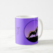 Mug Howling Wolf at Sunset - Art faunique original (Devant droit)