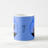 Mug Howling Wolf en hiver - Art faunique original (Centre)