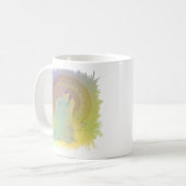 Mug Howling Wolf et Mandala Branches Plantes Cadre (Devant gauche)