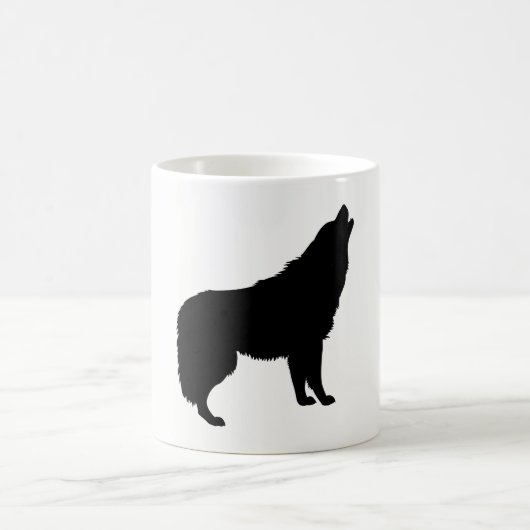 Mug Howling Wolf Silhouette (Centre)
