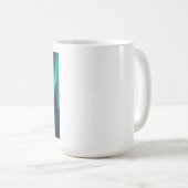 Mug Howling Wolf Silhouette Auror Borealis (Devant droit)
