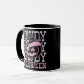 Mug Howly Halloween Citrouille Cowboy Casquette Black  (Devant gauche)