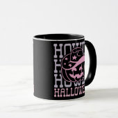 Mug Howly Halloween Citrouille Cowboy Casquette Black  (Devant droit)