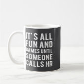 Mug Hr Drôle C'est Tout Amusement Et Jeux Hr Citations (Gauche)