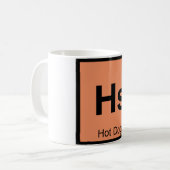 Mug Hs - Chimie des chiens chauds Symbole de table pér (Devant gauche)