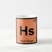 Mug Hs - Chimie des chiens chauds Symbole de table pér (Centre)