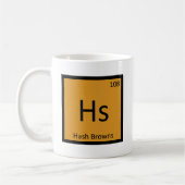 Mug HS - Symbole de chimie de petit déjeuner de pommes (Gauche)