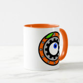 Mug https://www.zazzle.com/collections/horloge_orange_ (Devant droit)