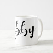 Mug Hubby Calligraphie (Devant droit)