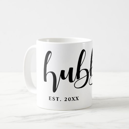 Mug Hubby Calligraphie (Devant gauche)