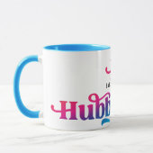 Mug Hubby Couple Mariage Anniversaire personnalisé col (Gauche)