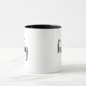 Mug Hubby HNE Année Couple Mariage Anniversaire (Centre)