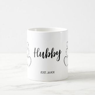Mug "Hubby". Minimaliste