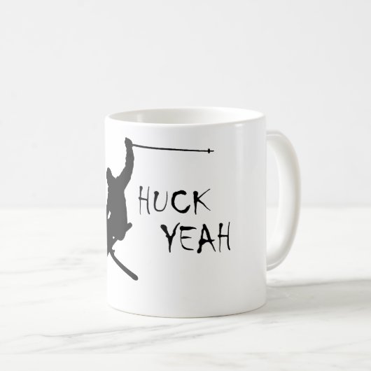 Mug Huck Ouais (Ski) (Devant droit)