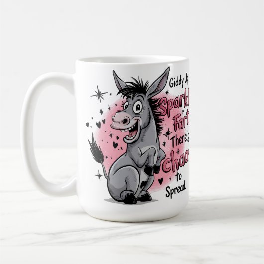 Mug Hue Éclat Pet Foutre Âne Drôle Graphique (Gauche)