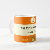 Mug Huez l'ours - orange de citrouille (Devant gauche)