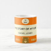 Mug Huez l'ours - orange de citrouille (Centre)