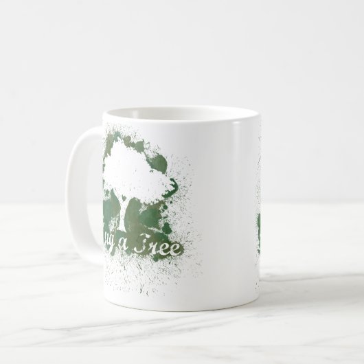 Mug Hug a Tree Think Green (Devant gauche)