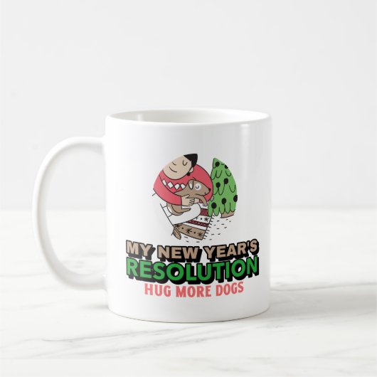 Mug Hug More Dogs - Résolution du Nouvel An (Gauche)